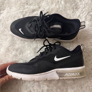 Nike Black and White Low-Top Athletic Sneakers